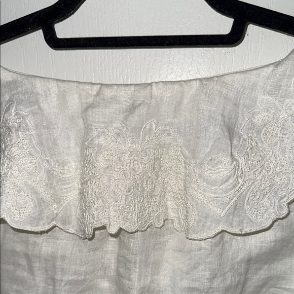 Anthropologie Ruffled Sailor Collar Blouse - Picture 5 of 7